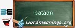 WordMeaning blackboard for bataan